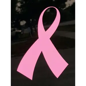Breast Cancer Awareness Ribbon Vinyl Car Decal Sticker PINK