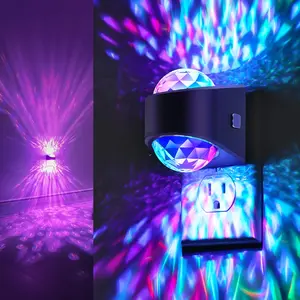JandCase Galaxy Nightlight 9-Color RGB Auto Sensor Light Star Projector for Bedroom Living Room Party Decor LED Lamp Gifts Mood Lighting