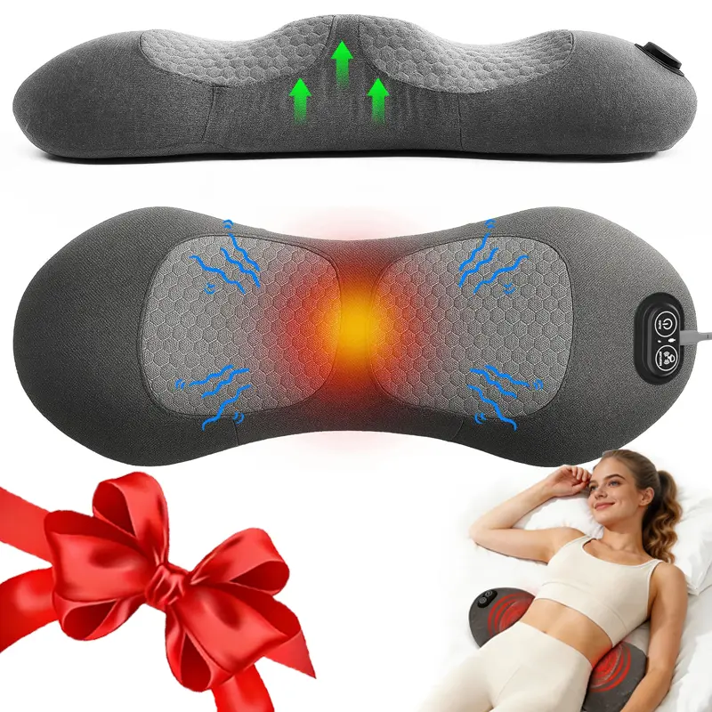 Smooth Triple Fusion 3-in-1 Back Massager Lumbar Pillow with Heat, Vibration  & Traction Back Massager for Pain Relief DeepTissue.Relaxation Device for  Home,Office,Car.Gift Idea Corded outdoorfun