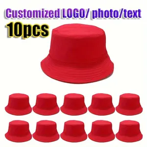 10pcs Bulk Pack Custom Print Foldable Cap - Unisex Fit, All Seasons, Personalized Text, Sporty Look, Custom Logo, Photo Print, Sun Hat, Team Corporate Gifting, Fashion Accessory