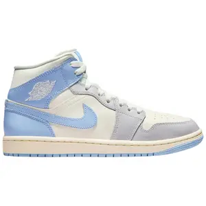 Nike Air Jordan 1 Mid Psychic Blue Sail Coconut Milk BQ6472-402 Women's Fashion Shoes New