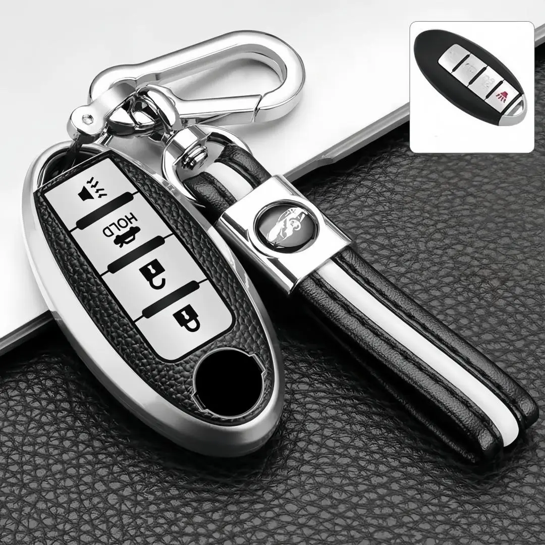 Car key cover, TPU protective cover, durable car key case suitable for Nissan 4-Button Altima Maxima Rogue Infiniti, Key Fob Protector, Car Key Accessory