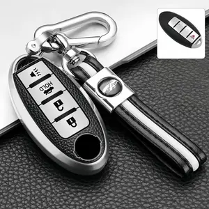 Car key cover, TPU protective cover, durable car key case suitable for Nissan 4-Button Altima Maxima Rogue Infiniti, Key Fob Protector