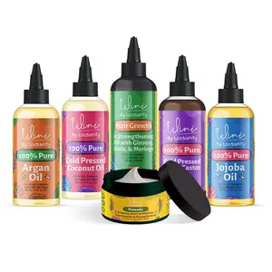 Wini by Locsanity Loose Natural Haircare Bundle for Healthy, Moisturized Hair - Pomade, Growth Oil, Jamaican Castor oil, Coconut Oil, Jojoba, Argan Oil Moisturizer Moisturizing Nourishing Hydrate Conditioner Conditioner