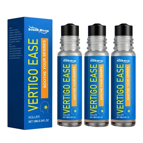 Vertigo Ease Aromatherapy Roll - Natural 10ml Essential Oils for Dizziness & Nausea - Health & Wellness Solution, Effective Treatment, Soothing Oil