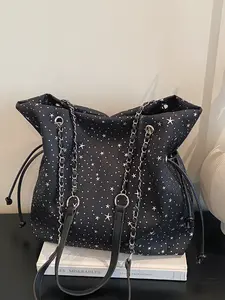 Large Capacity Women's Casual Chain Bag, Simple and Versatile Commute Tote, Perfect for Travel, Stylish and Practical Handbag
