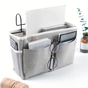 1PC bedside hanging basket dormitory, bedside storage rack, student double-layer hanging storage rack, dormitory snack storage cloth basket, dormitory artifact, storage hanging bag desk storage organization