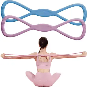 Resistance Band, 15LB/25LB/35LB Shiftalterr Exercise Band, Upgraded High Elasticity Figure 8 Resistance Bands for Women,Workout Home Gym Stretching Pilates