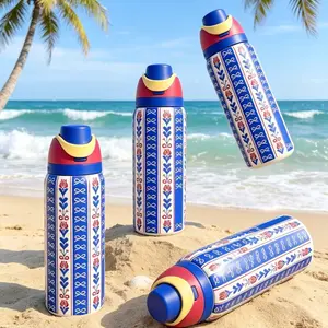 Blue Seal Water bottle 32oz, 945ML, freesip,with straw,heatpreservation time more than 24 hours, cold and hot watercan be insulated, can make coffee, frozen drinks,,exquisite workmanship, suitable for camping, work,indoor and Outdoor use.