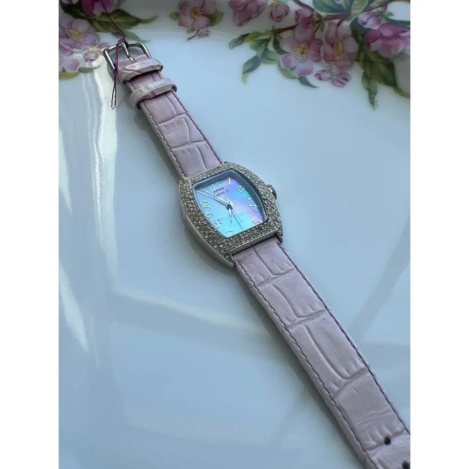 Anne Klein Pink Leather Watch