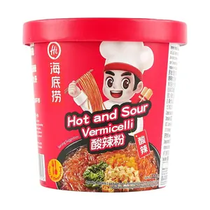 HAIDILAO Hot and Sour Glass Noodles Soup - Instant Non-Cook Rice Noodles, 122g