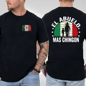 Fathers Day TShirt Gift For Latino Dad, El Abuelo Mas Chingon Tee, Mexican Gift T-shirt for Him, Father's Day Gift, Menswear Classic Casual Top, Father's Day Gifts, Father's Dad Gifts Idea, Fathers Day Gift,  everyday oversized  gym  shirts
