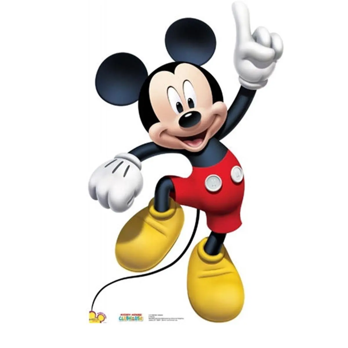 212 MAIN Mickey Dance Freestanding Heavy-Duty Cardboard Standup - 45" x 28" Large Full-Color Laminated Graphic, Foldable, Home Supplies, Home Decor, Party Decorating Supply