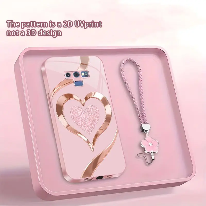 Suitable for [Galaxy Note9 ] Women's new phone case,Stylish, premium-look heart pattern; full-coverage camera protection that fits the phone perfectly; available in a variety of colors !YM99