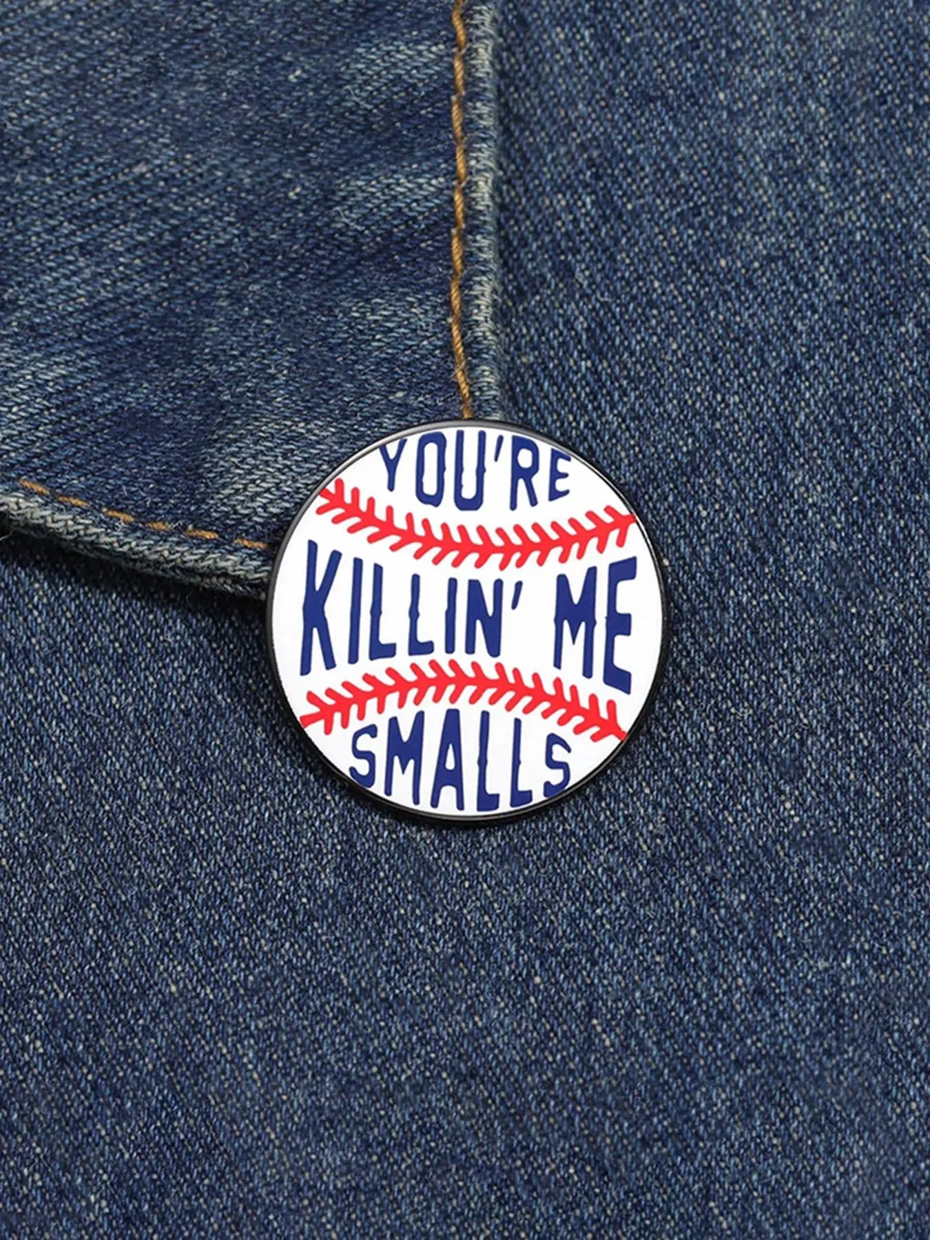 Baseball Design Brooch, Creative Baseball Shaped Brooch, Fashion Accessories for Men & Women, Trendy All-match & Exquisite Brooch for Birthday Gift, Softball Pins, Brooch Pin Clip, Alloy Brooch Pin