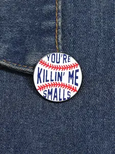 Baseball Design Brooch, Creative Baseball Shaped Brooch, Fashion Accessories for Men & Women, Trendy All-match & Exquisite Brooch for Birthday Gift, Softball Pins