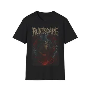 Runescape Metal Graphic T-Shirt Vintage Gamer Fantasy Unisex Tee Gift for Men and Women