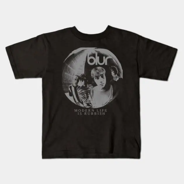 Classic Blur Graphic Tee, Retro Alternative Rock Band Shirt