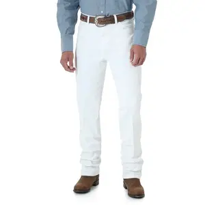 White Cowboy Cut Jeans - 0936WHI