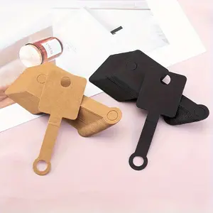 100pcs Adhesive Jewelry Display Cards Bracelet Necklace Holder Bags for Packaging Hanging Price Tag Small Business Supplies