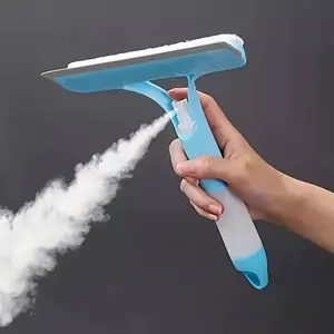 3 in 1 Window Scrubber, Spray, Sponge Wipe, Silicone Squeegee