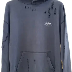 Ripped pullover hoodie