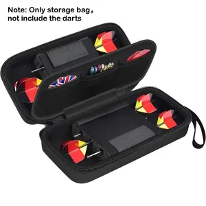 Darts Case for 6 Steel and Soft Tip Darts, Darts Carrying Storage Holder Fits for Dart Tips, Shafts and Flights and Extra Accessories (Box Only)