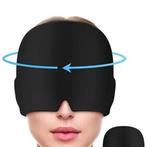 Migraine Relief Cap Headache ReliefCap Hat lce Pack Wrap for Migraines TensionStress Relief Adiustable Soft Gel Design PortableReusable Cold or Hot Therapy Lightweight