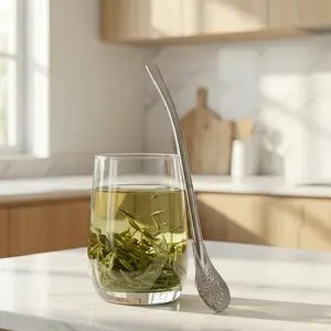 3-in-1 Reusable Tea & Coffee Filter Straw ️ 304 Stainless Steel Detachable Stirrer & Infuser for Eco-Friendly Brewing