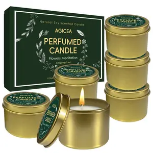 Highly Scented AGICEA 6-Pack Home Scented Aromatherapy Candle Gift Set, Six Different Fragrances, Soy Wax Long-Lasting Scent Jar Candles for Women – Perfect Gift for Birthday, Mother's Day & Thanksgiving Translation Notes