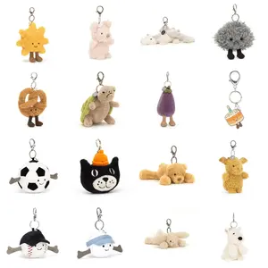 Jellycat Soft Plush Keychain – Stuffed Animal Keychains, Cute Animals, Birthdays and Collectors, Keychains