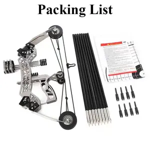 Compound Bow & Arrow Training Set (RH/LH) - Outdoor Hunting Shooting Tool, Entertainment & Gift Option