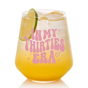 30th Birthday Gifts for Her - 18oz Wine Glass, Best 30th Birthday Gifts for Women, Sister, Son, Daughter, Mom, Best Friend, Decorative Drinkware