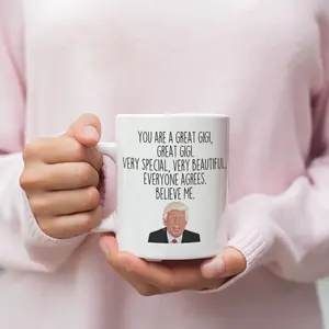 Patriotic Trump Gigi Coffee Mug - "Best Gigi Ever" Ceramic Cup - Conservative Republican Grandma Gift Idea, Pro-Trump Present for Gigi, Best Grandma birthday Gift