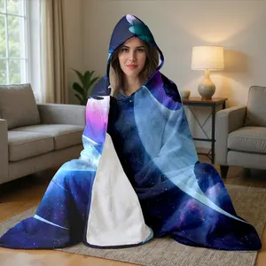 1pc Toothless Dragon Hooded Blanket, Soft Flannel Wearable Magic Blanket, Perfect for Home Leisure, TV, Reading, Gaming, Travel, Office