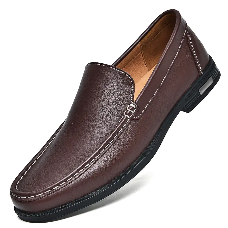 UYCEKK New Men's Comfortable Fashion Versatile Slip-On Business Casual Shoes