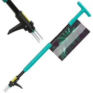 39" Weed Pulling Tool, 3-Claw Detachable Weed Puller Tool with Long Handle, Heavy Duty Stand Up Weeder Weeding Tool for Lawn, Yard, Garden, Crabgrass, Dandelion , Weed Remover