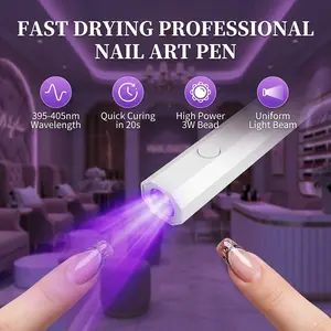 Mini Handheld Digital Display Gel Nail Polish Curing Lamp, Wireless Quick Portable Compact Easy Wear, Home Manicure Shop Travel Gift