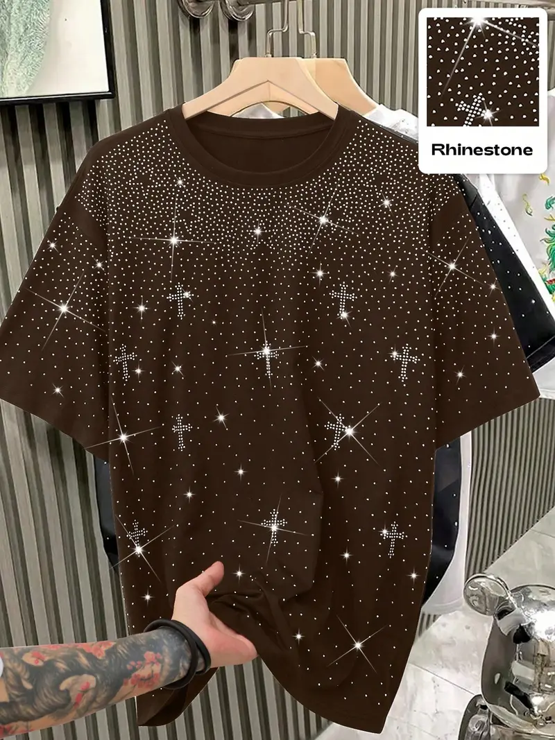 rhinestones t-shirt - TikTok Shop