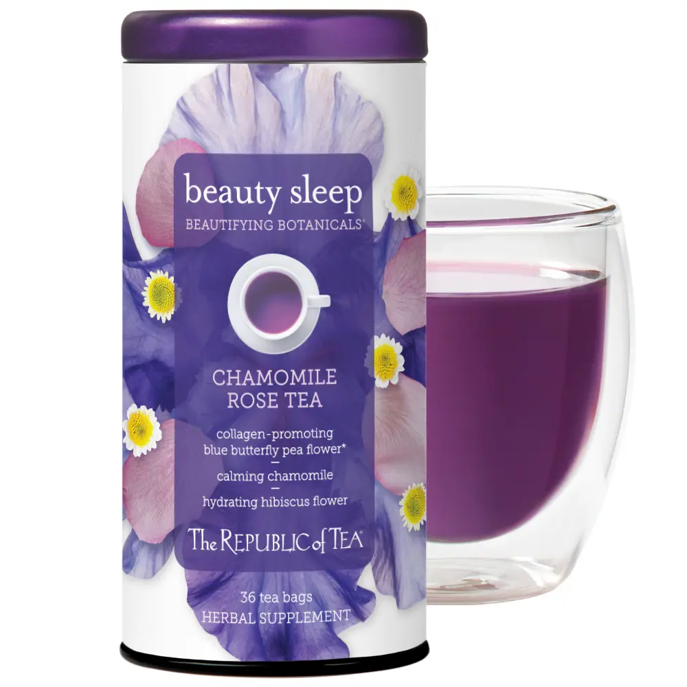 The Republic of Tea - Beautifying Botanicals Beauty Sleep Chamomile Rose Herbal Tea, 36 Tea Bags The Republic of Tea - Beautifying Botanicals Beauty Sleep Chamomile Rose Herbal Tea, 36 Tea Bags
