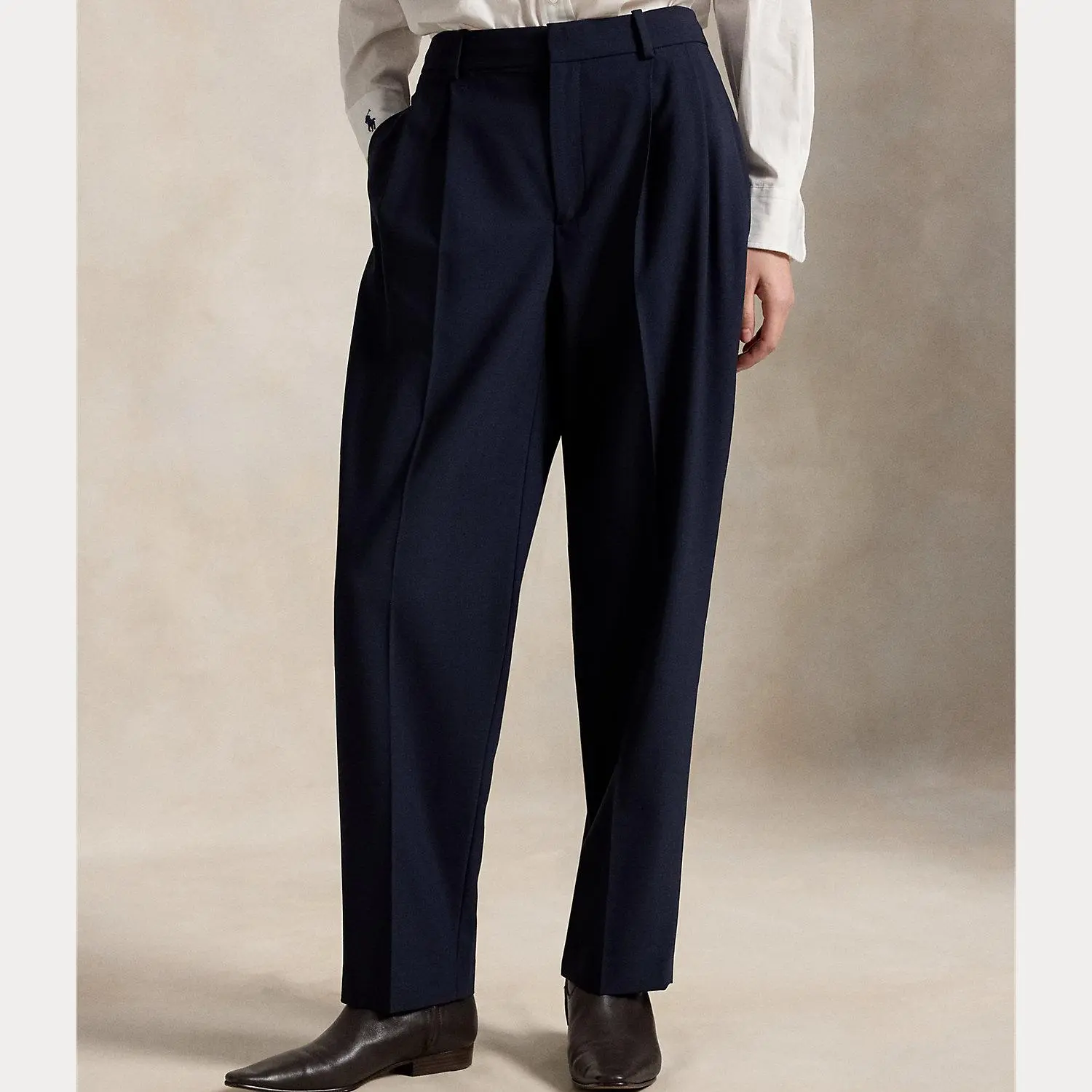 Polo Ralph Lauren - Pleated Tapered Stretch-Wool Pant