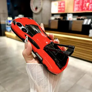 Creative Car Design Phone Case with Holder, Creative Car Shaped Phone Protective Cover, Phone Accessories Compatible with iPhone 16 15 14 13 12 11, Shockproof Protector, Casing
