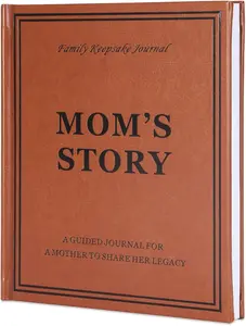 A Leather Hardcover Journal for Mom to Share Her Life and Memories, Gifts for Mom for Mother's Day, Birthday & Christmas