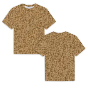 Mens Soft Fine Cotton Blended T-Shirt Brown Camo Pattern Men's T-shirt, Size S-5XL