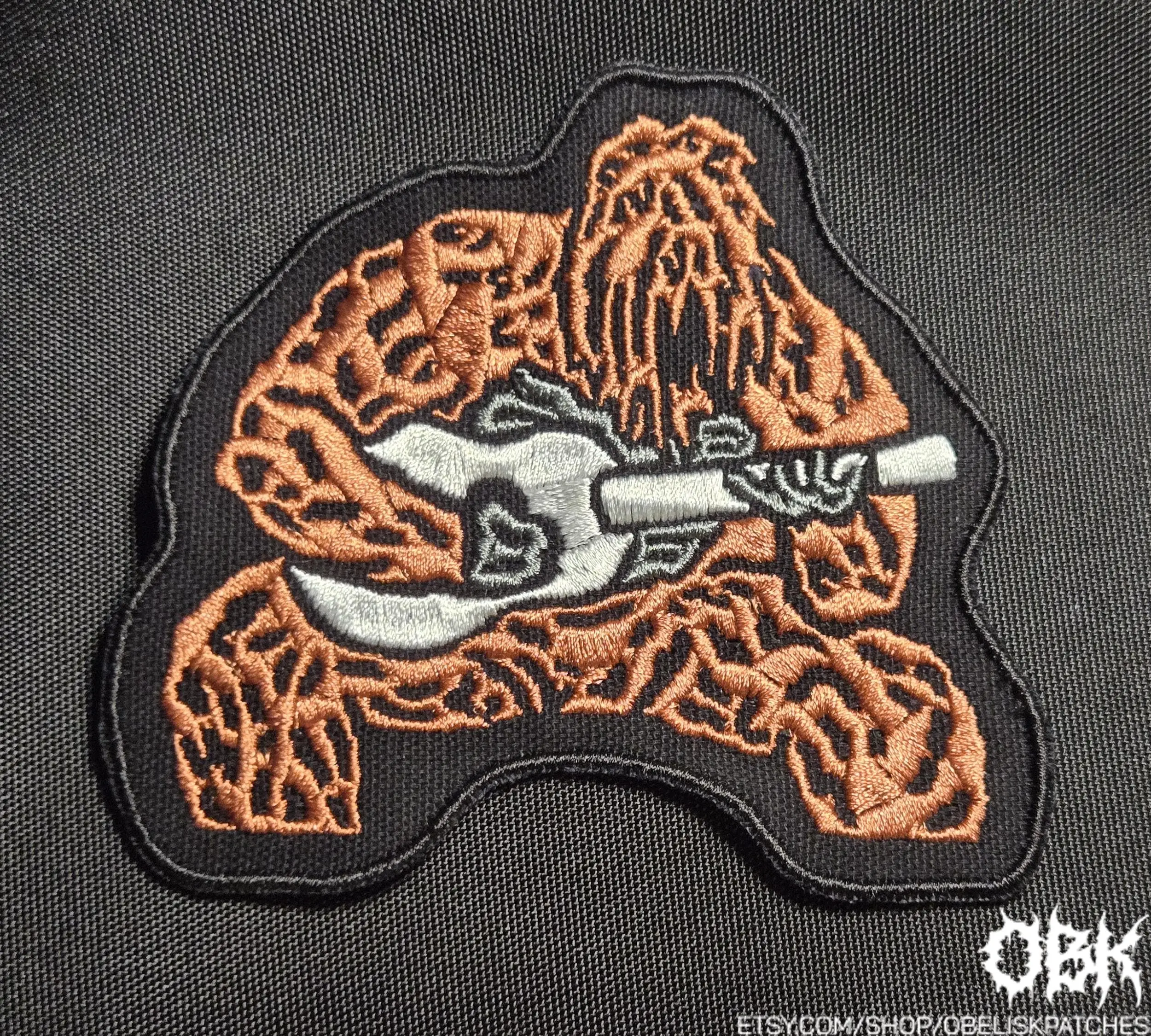 Sassy The Sasquatch Patch  Embroidered Canvas Patch - Multiple Sizes, Iron On, Velcro for bags, clothing