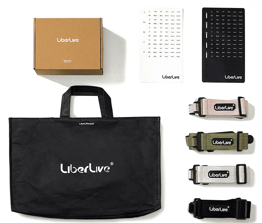 LiberLive C1 Unisex Functional Music Accessories Exclusive Bundle - Tyvek Backpack, Detachable Replacement Shoulder Strap, Chord Stickers for Music Enthusiasts, Detachable Shoulder Strap