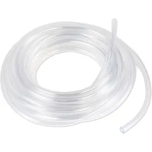 10  - 1/4" ID x 3/8" OD Clear Vinyl Tubing, Translucent Plastic PVC Tubing Hose Pipe for Water Air Pump