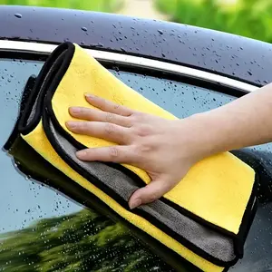 5 Pack Thick Microfiber Car Wash Cloths, Ultra Absorbent Towels for Glass & Interior Cleaning, Durable Polyester Material, Design