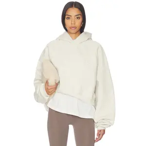 Fear of God ESSENTIALS 90's Raglan Hoodie in Oatmeal Heather