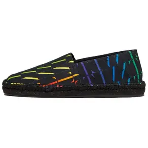 Valentino VLTN Times Full-Color Print Fisherman Casual Loafers for Men in Black Trending Shoes, House White Official Shoes to Get / Maison Mihara Verifiable, with credentials and supporting global authentication